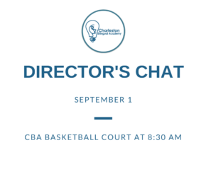 Director's Chat is Thursday, September 1