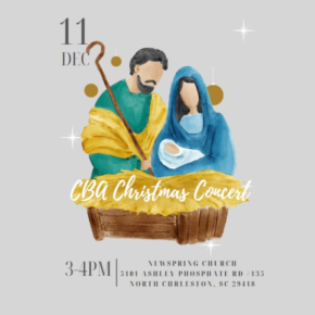 UPDATE: December 11@ 3:00pm: CBA Christmas Concert RSVP Extended until 12/7/22