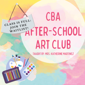 CBA After-School Art Club for Grades 1-6