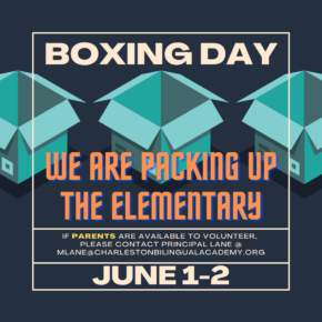 June 1-2: Boxing Day: We are moving the elementary classrooms!