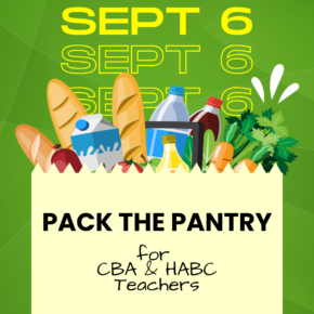 September 6: Pack the Pantry for CBA & HABC