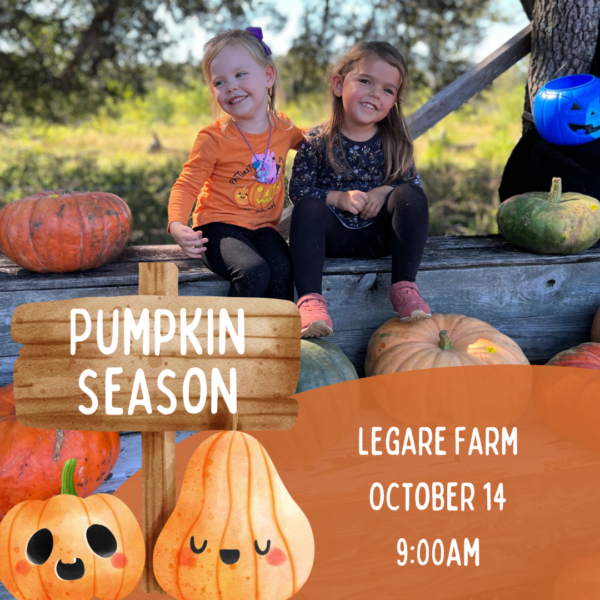 October 14: Legare Farms Pumpkin Patch @ 9:00