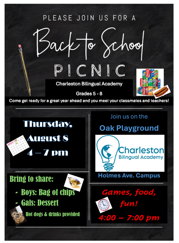 Grades 5-8 Back to School Picnic